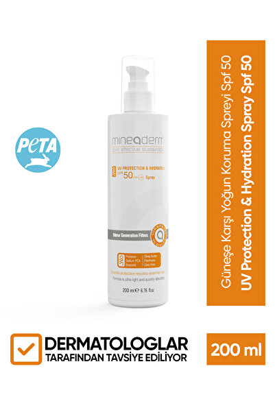 mineaderm Güneşe Karşı Yoğun Koruma Spreyi SPF 50+/UV Protection & Hydration Spray Spf 50
