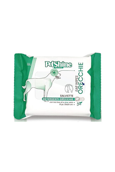 petshine مناديل مبللة للحيوانات الأليفة للأذن - 6 قطع