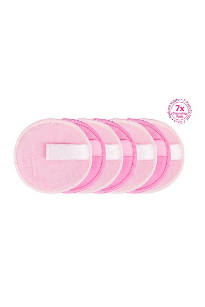 Brushworks Reusable Microfibre Cleansing Pads - 7 Pack