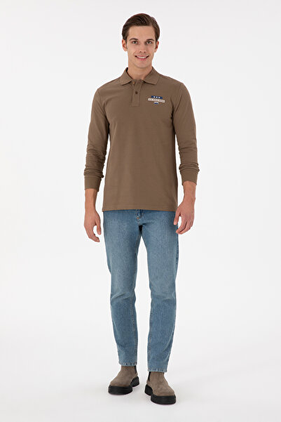 U.S. Polo Assn. Ανδρικό φούτερ Χακί 50293741 -VR027