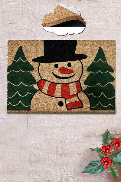 Chilai Home Coco Chipole 40x60 см - Декоративна изтривалка от косъмчета, многофункционална за вътрешни и външни врати