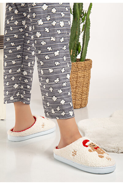 Slipcat Άγιος Βασίλης Χριστουγεννιάτικες Παντόφλες Home Slippers House Slippers Guest Slippers