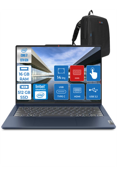 LENOVO Ideapad Slim 5 I7 13620H 16GB Lpddr5 512GB SSD WIN11HOME 14" OLED Wuxga IPS TOUCH ID83KX003TTRH01