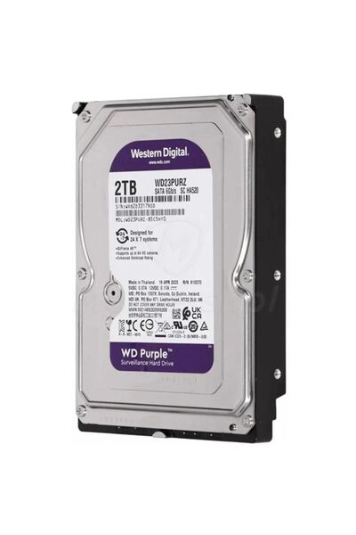 Seagate 2 tb wd 3.5 purple sata3 5400rpm 64mb 7/24 guvenlık