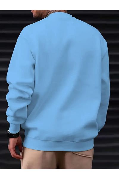 NO 601 Ανδρική χειμερινή φούτερ Milano Italy Crew Neck χωρίς κουκούλα