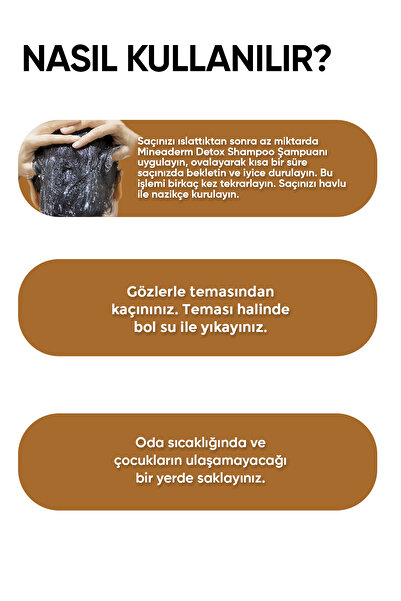 mineaderm Detox Şampuanı 300/ Detox Shampoo