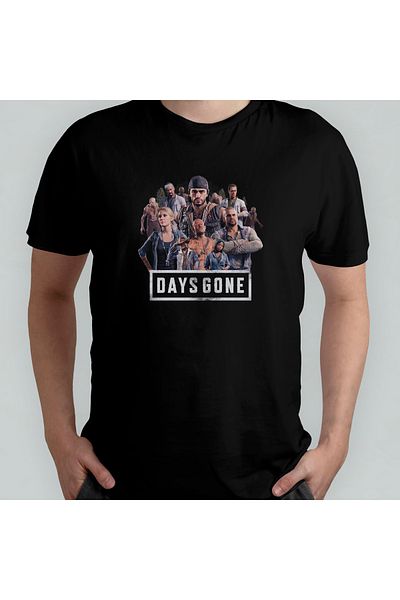 Pixxa Days Gone Crew Neck 100% βαμβακερό μπλουζάκι Μοντέλο 2
