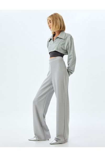Koton Women's Gray Pants Clothing