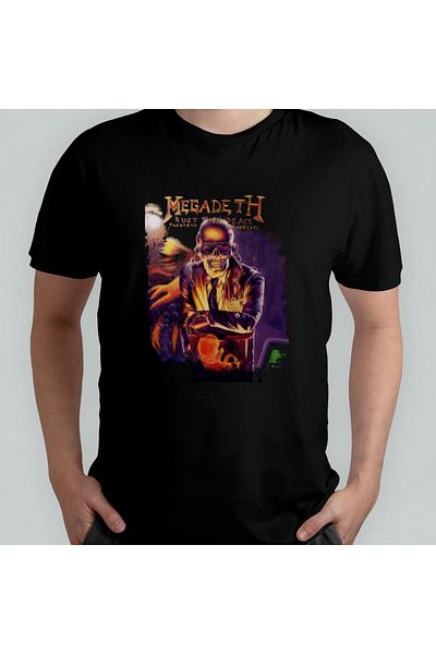 Pixxa Megadeth - Μπλουζάκι Rust in Peace 100% βαμβακερό με λαιμόκοψη μοντέλο 1