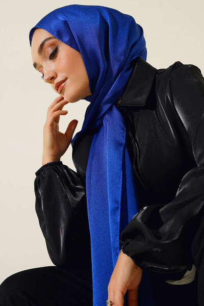 scarfella شال جان جان منقوش بلون سادة - نمط -02 - اللون -08