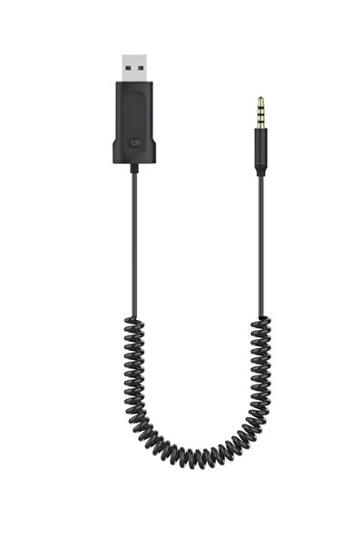 Coverzone Bluetooth Adaptor AUX 3.5mm Girişli Bluetooth Çevirici 35cm BT750