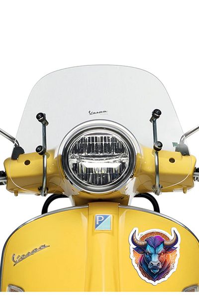 MegaSticker Autocolant colorat taur spaniol de 13x12 cm - autocolant pentru mașină, motocicletă, cască, laptop, parbriz