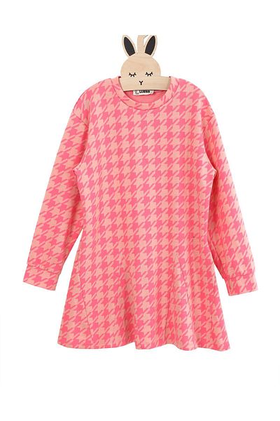 LUESS Rochie pentru fetiță, jacquard, cu textura moale