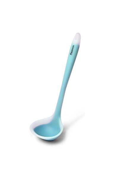 Fissman Silicone Ladle 28cm, Heat-Resistant Serving Ladle for for Soups, Stews, Dressings (Blue)