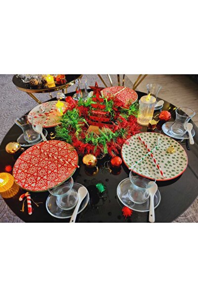 Lider MAGNESİA DEMET 12Lİ ÇAY TAKIMI VE 6LI PORSELEN KAŞIK SETİ, 6LI BARDAK+ ...