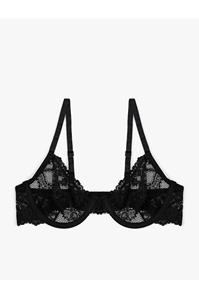 Koton Floral Dantelli Sütyen Balenli Dolgusuz