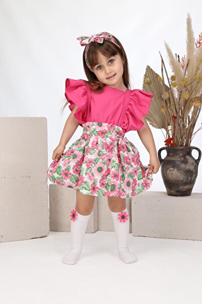 ÖZSEMODA Kişiye Özel Ayçiçek Model Salopet