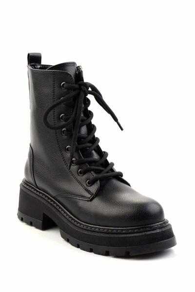 Bambi Siyah Kadın Bot & Bootie K02179771009