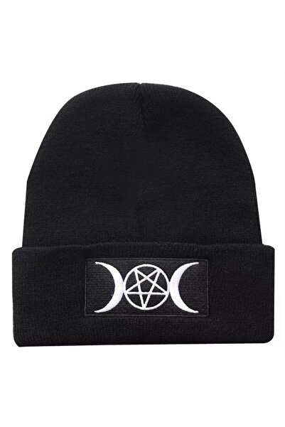 Karakedi قبعة القمر الخماسي قبعة سوداء