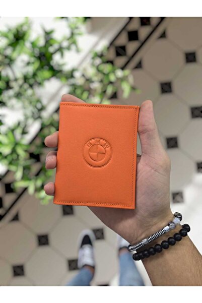 VİSSO 1904  BMW Araç Uyumlu Hakiki Deri Araç Ruhsat Kılıfı İsme Özel Çanta  T...