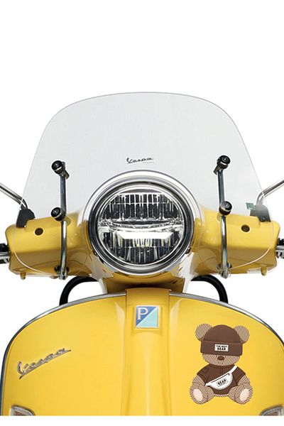 MegaSticker 13x10 Cm Dimensiune scurtă Cel mai bun autocolant urs - mașină, motocicletă, cască, laptop, autocolant pentru parbriz