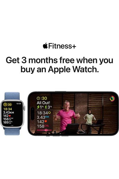 Apple Watch Series 9 GPS + Cellular | 45mm Starlight Aluminum Case | Starlight Sport Band (M/L) | Mi