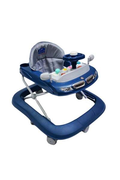 BabyCara مشاية أطفال بتصميم سيارة رياضية مع موسيقى