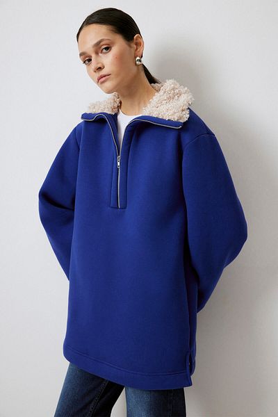 Touché Privé COLLAR PURPLE SWEATSHIRT