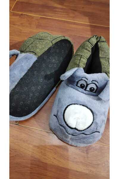 THE TWIDDLERS Twidy Animal Figured Gray Winter Warm Home Slippers