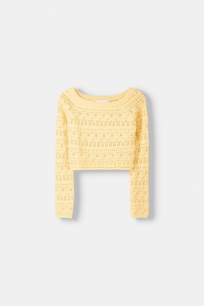 Bershka Rustic bardot sweater