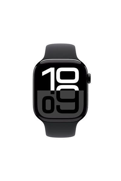 Apple Watch Series 10 GPS 42mm Jet Black Aluminium Case with Black Sport Band | S/M|MWWE3QA/A