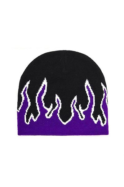Karakedi Black Purple Flame Beret