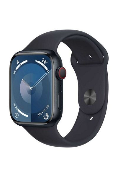 Apple Watch Series 9 GPS + Cellular |45mm| Color Midnight| Aluminium Case with Midnight Sport Band