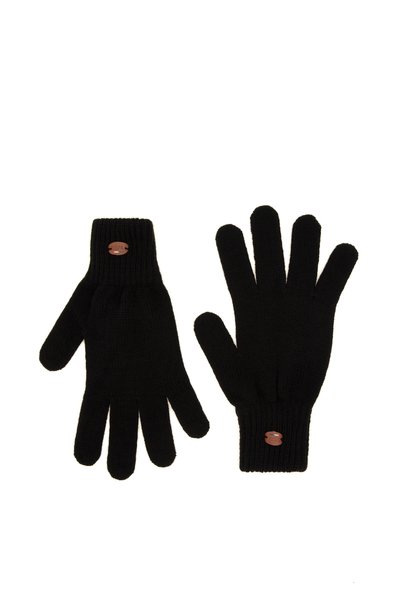 U.S. Polo Assn. قفازات رجالية سوداء 50296500 -VR046