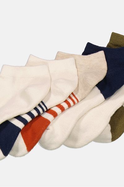 Merrell Men 6 Pairs Recycled Cushioned Socks, Beige Combo