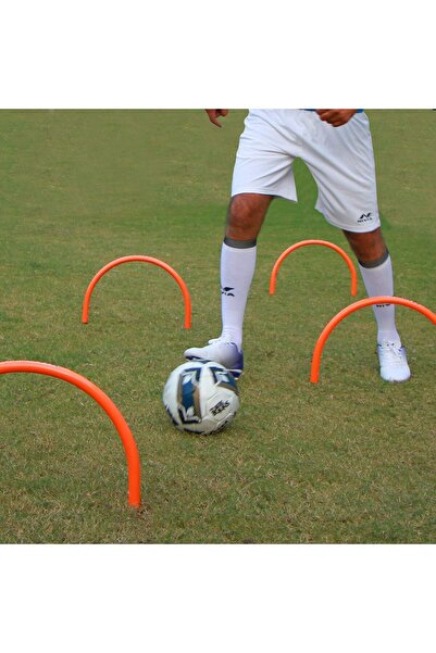 Nivia 554 Passing Arc | Yellow | Plastic Tubing With Metal Ground Stake | Training Purpose