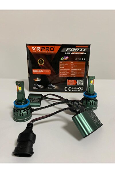 iq elektronik Forte H11 Led Far Ampulü 60w 18bin Lümen 12-24v Uyumlu