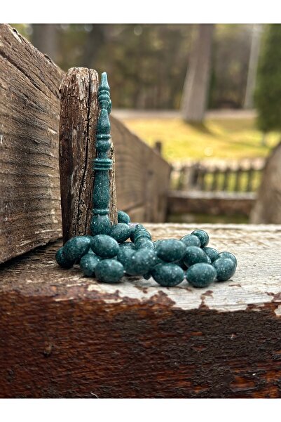 TESBİHSARAYI Mărgele de rugăciune CORIAN Amber - Mărgele de rugăciune din marmură cu cutie specială din lemn