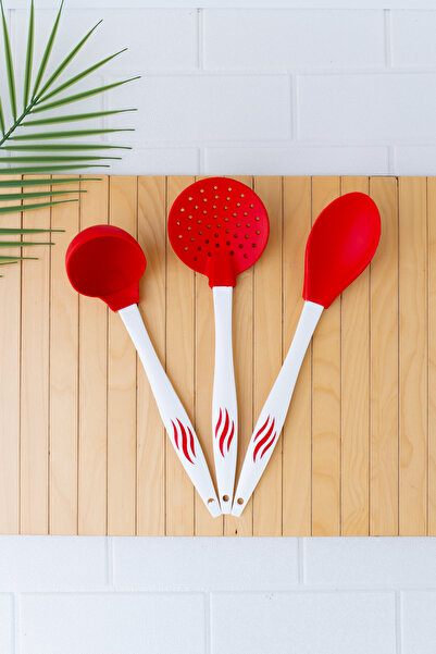 Silicolife Slicolife Şefin Servis Seti Sl55 (silikon Kevgir, Kepçe, Kaşık)