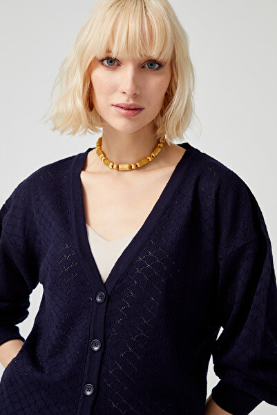 Naramaxx V Yaka Dokulu Triko Hırka