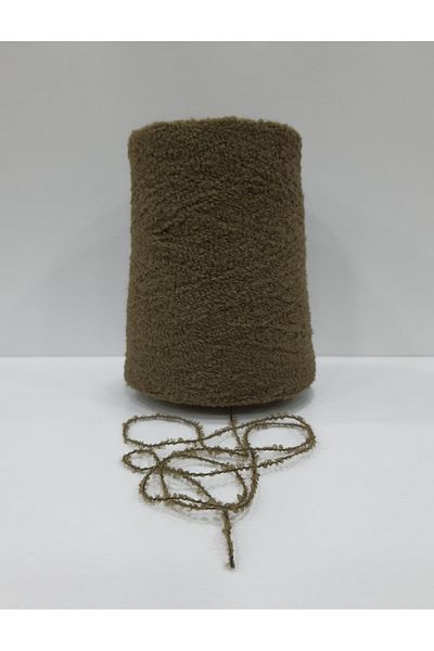 İPLİKOUTLET Χακί Χρώμα Εισαγόμενο Merino Boucle Σχοινί 400 γραμμαρίων
