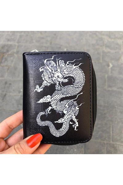 Karakedi Bone Color Dragon Short Wallet