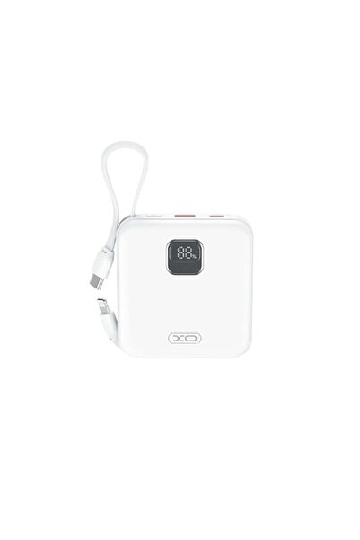 Xo 22.5w Pd Fast Type-c Usb-c Iphone Uyumlu Kablolu 10000 Mah Taşınabilir Şar...