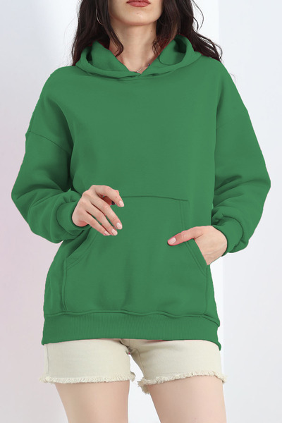 TAKE İT TOO Sweat Pink Gironda Kangaroo cu glugă - Cu buzunare, model 20960.1878