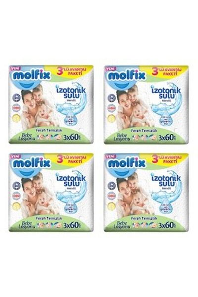 Molfix Ferah 60 X12 Pieces Isotonic Water Wipes