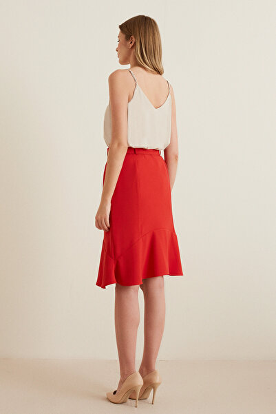 Naramaxx Etekucu Fırfırlı Kemerli Etek