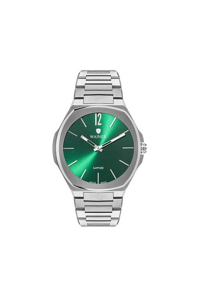 Wainer Wa.10122-H Men's Wristwatch with Green Dial