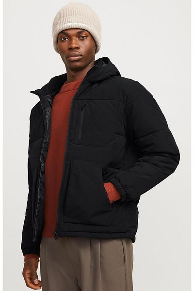 Jack & Jones Jacket Water Cold Proof Black Men's Coat