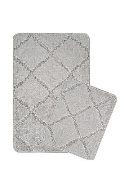 KONFOR Non-Slip Bathroom Mat Set – Long-Lasting, Soft Texture, Water Absorbent, Washable Set (50x80