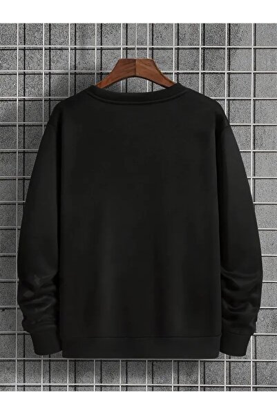 Elfa Tekstil Φούτερ Unisex Μαύρο με ΠΡΟΣΦΟΡΑ ΠΟΥΣΚΑΛΑΔΑΣ ΠΡΕΣΤΟΥΜΕΝΟ